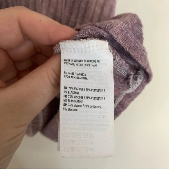 American Eagle Purple Tie Dye Ribbed Cropped Tank Soft & Sexy  S - Picture 5 of 5